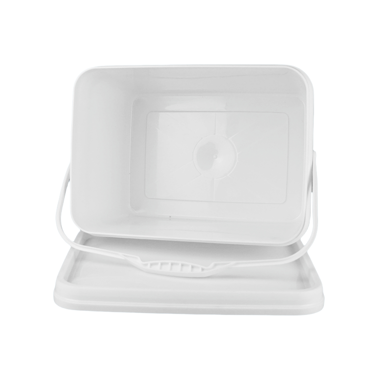 PP 100% Raw Materials Square Plastic Bucket with Impact Resistance White Or Other