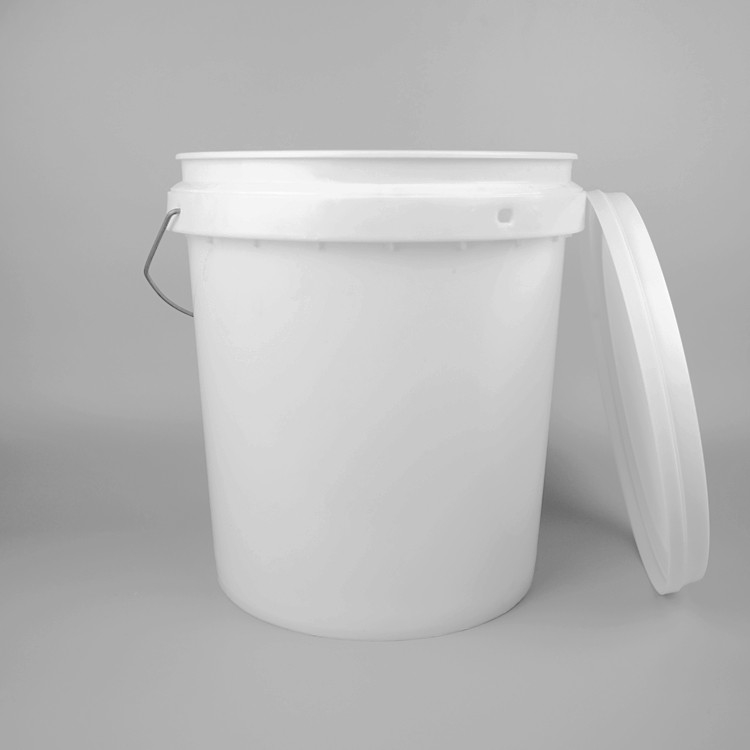 13 Liter 3.5 Gallon Plastic Toy Buckets White Round Durable