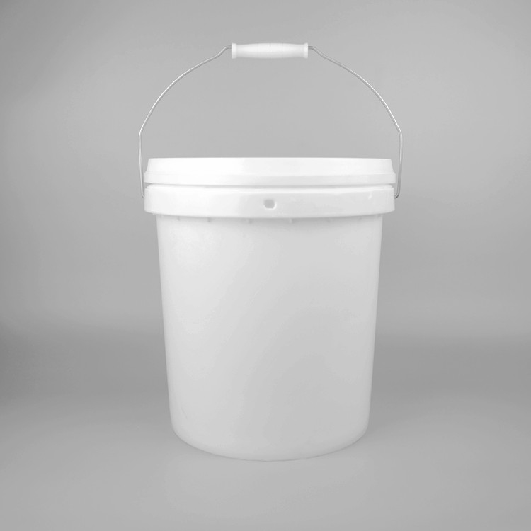 13 Liter 3.5 Gallon Plastic Toy Buckets White Round Durable