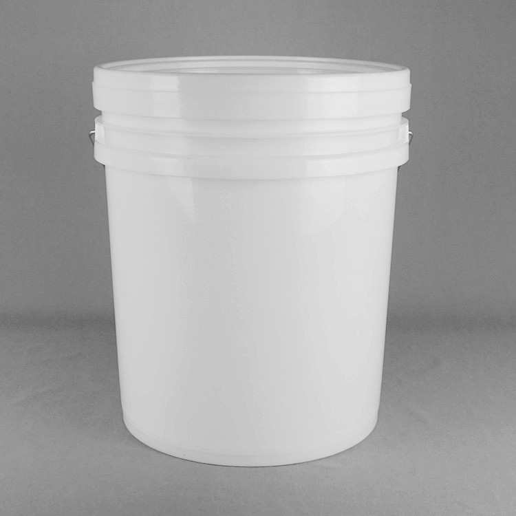Chemical Round Plastic Bucket with 1L Capacity and Heat Transfer Printing