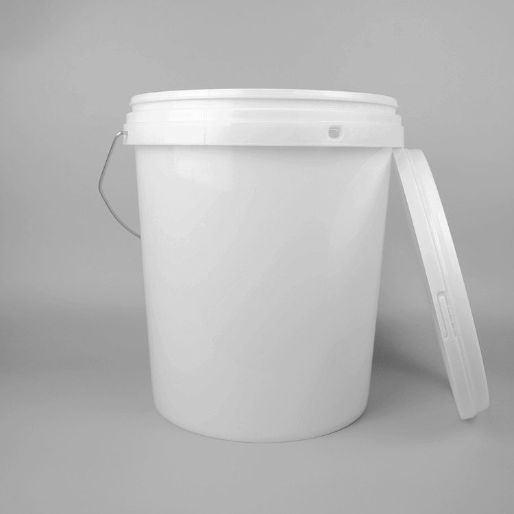 Plastic Five Gallon Pails with Handle and 20 Liter Capacity 2.2 Lbs Weight