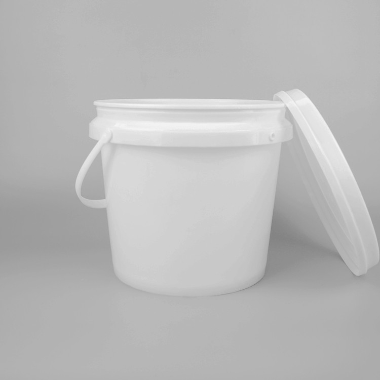 Red Plastic Paint Bucket with Lid Durable and 