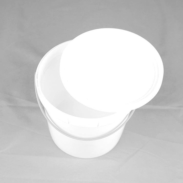 IML or Thermal Transfer PP/HDPE Plastic Food Bucket with Lid for Food Packaging