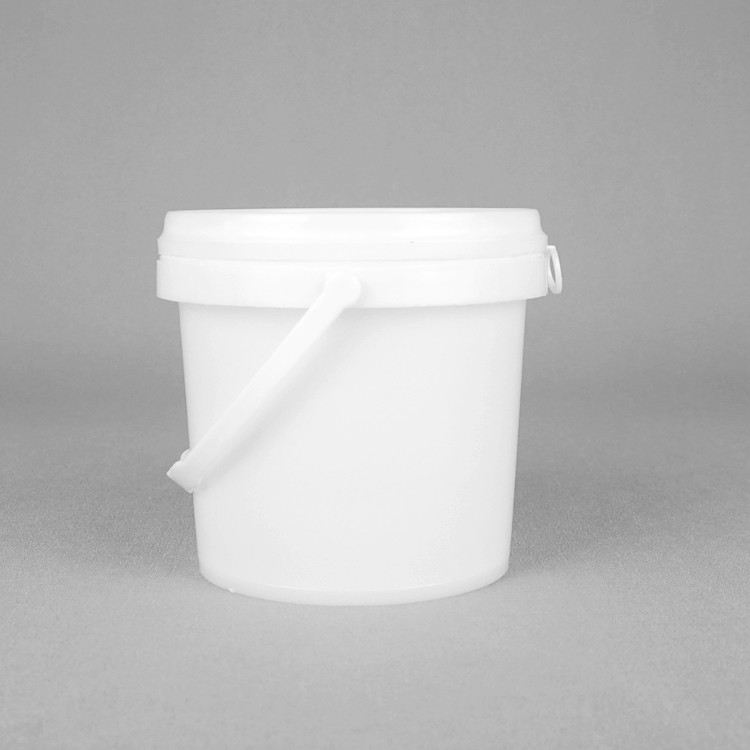 33oz 1 Litre Clear Plastic Buckets With Lids Screen Printing