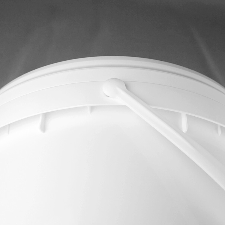 Snap On Lid Stackable White 5 Gallon Plastic Buckets With Gasket For Versatile Storage