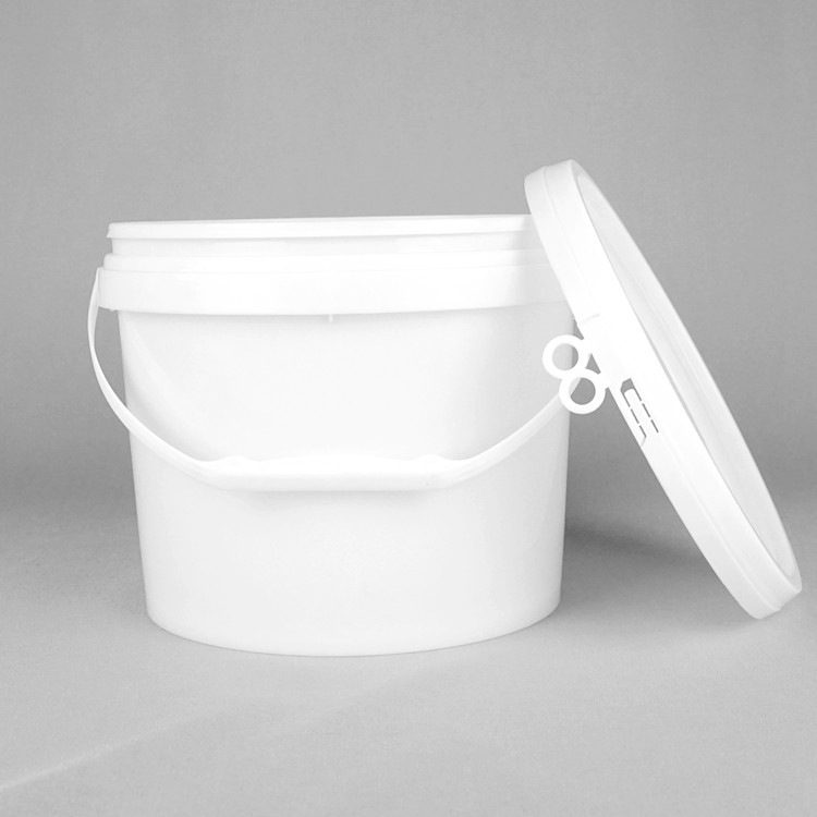 Logo As Required Round Plastic Bucket With Seal Lid For Packaging