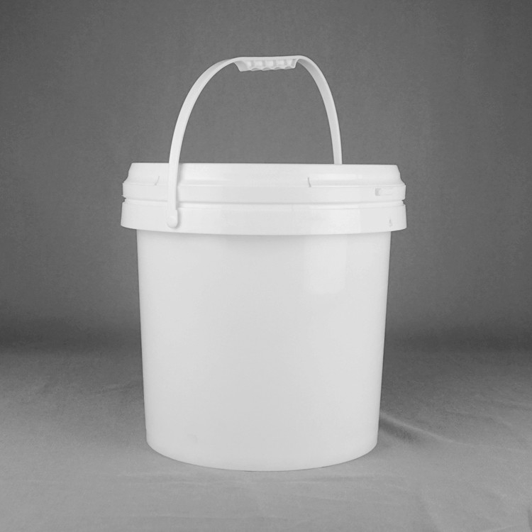 PP Material White Round 10 Ltr Paint Bucket 10L Pail With Lid