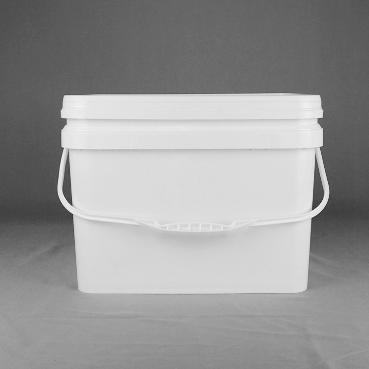 10L Toy Plastic Packaging Bucket Rectangular Handle With Lid
