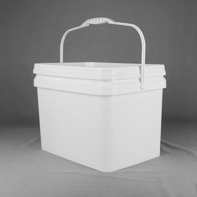 5 Gallon 20 Litre Square Plastic Buckets With Lid Food Industry