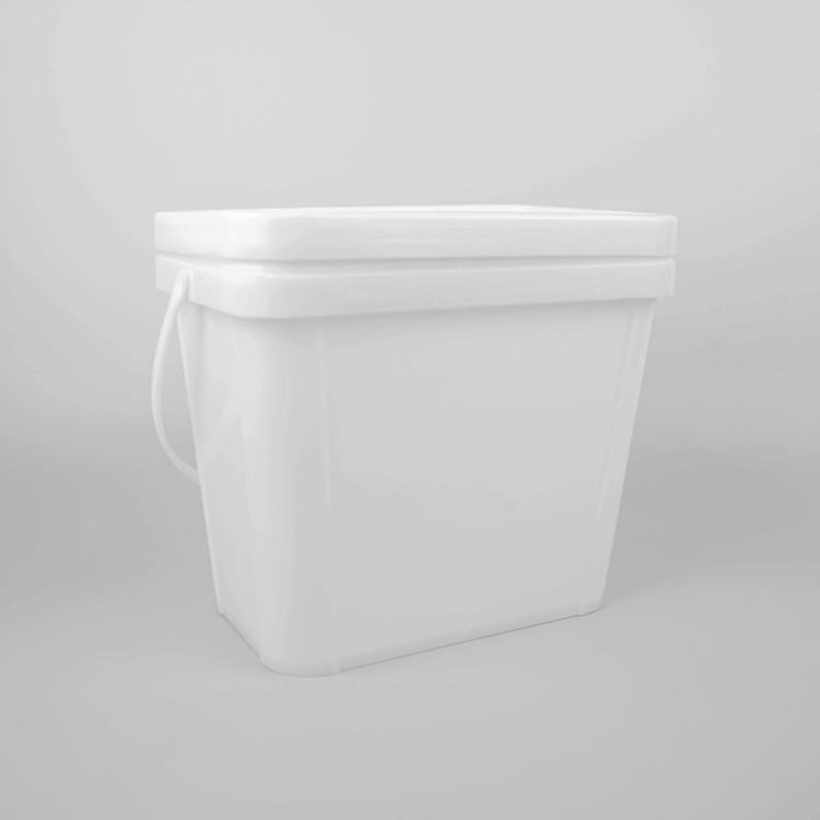 Impact Resistance Square Plastic Bucket With Handle