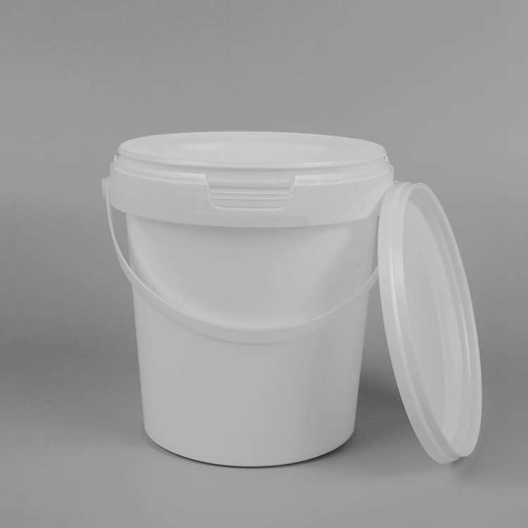 0.8L 27oz Plastic Food Bucket Transparent Plastic Bucket With Lid
