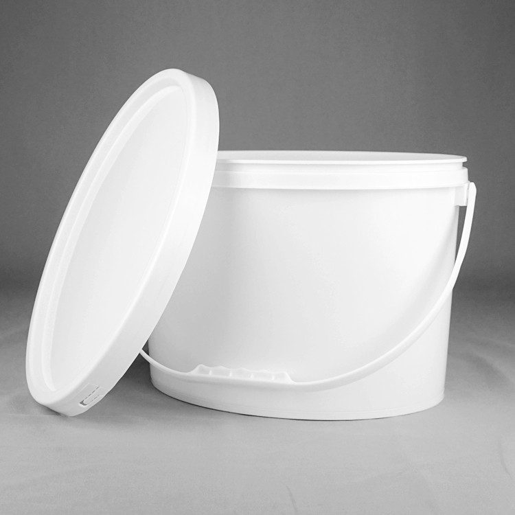 Food Grade Oval Plastic Storage Bucket with Woven Bag PE Bag Packaging