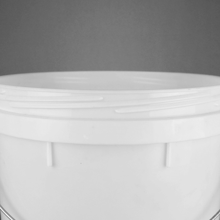 Round Paint Bucket 25L Plastic White Pail