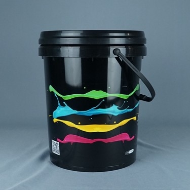 Printed Plastic Food Pail for Food Storage with IML Thermal Transfer or Screen Printing