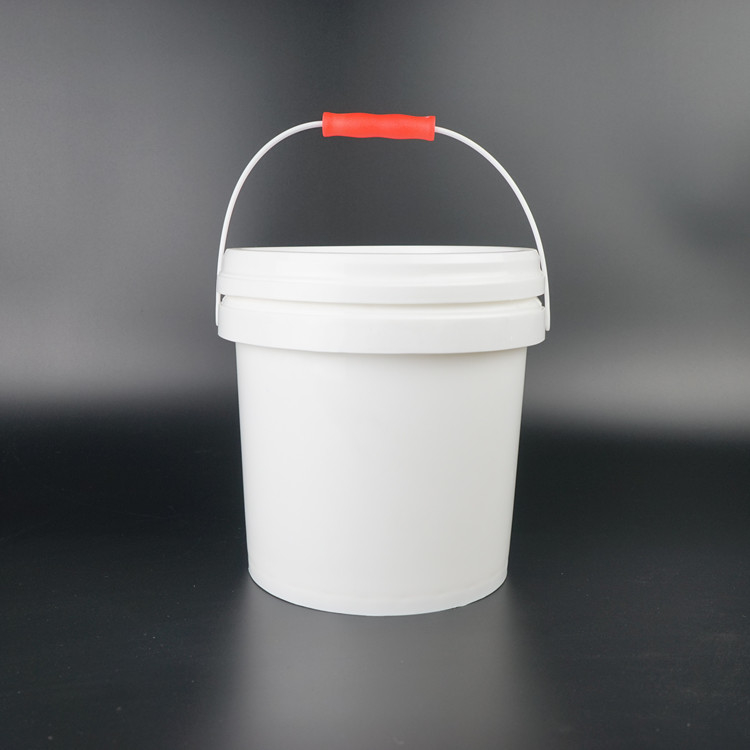 Food Grade Plastic Pail Bucket White Round 3 Liters