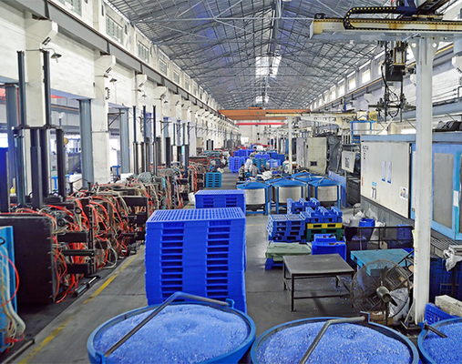 Flat Top Stackable Plastic Pallet Bulk 1100*1000 Mm Export Use