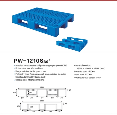 Corrosion Resistant Stackable Plastic Pallet for Efficient Storage