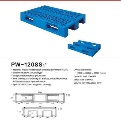 450pcs MOQ Plastic Stacking Pallet for Industrial Applications