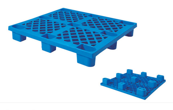 Flat Top Stackable Plastic Pallet Bulk 1100*1000 Mm Export Use