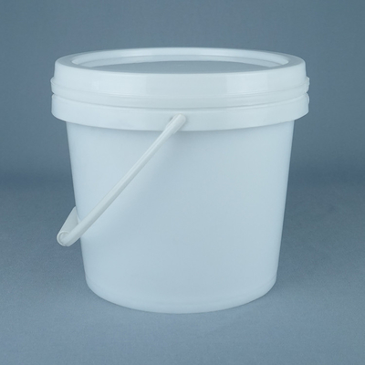 White Food Grade Bucket / Food Grade Pail with Handle 1L-5L Capacity BPA Free Temperature Safe