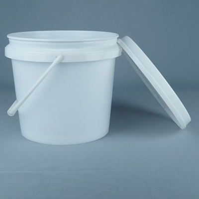 White Food Grade Bucket / Food Grade Pail with Handle 1L-5L Capacity BPA Free Temperature Safe