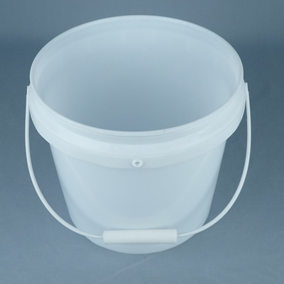 White Food Grade Bucket / Food Grade Pail with Handle 1L-5L Capacity BPA Free Temperature Safe