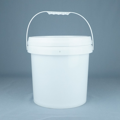 Round Food Grade Plastic Buckets Stackable Reusable With Handle 1L-5L Capacity