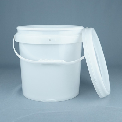 Round Food Grade Plastic Buckets Stackable Reusable With Handle 1L-5L Capacity