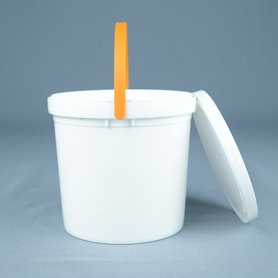 Ice Cream Food Grade 1kg Plastic Bucket With Lid And Handle