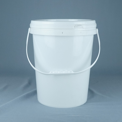 Custom Logo Round Plastic Bucket With Screen Printing / Heat Transfer / IML Printing