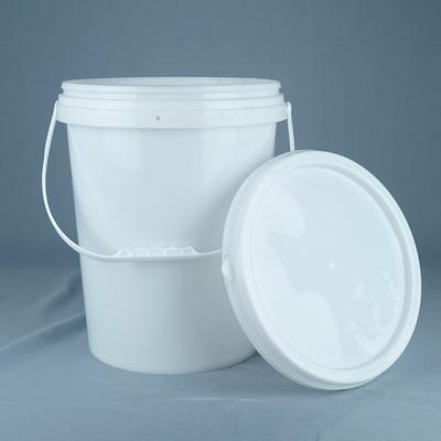 Custom Logo Round Plastic Bucket With Screen Printing / Heat Transfer / IML Printing