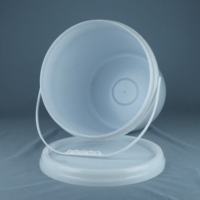 Stackable Food Grade Plastic Bucket With Lid And Handle White Recyclable -40°F To 180°F