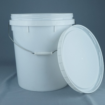 Chemical Raw Material Packaging Round Plastic Barrel With Lid And Handle