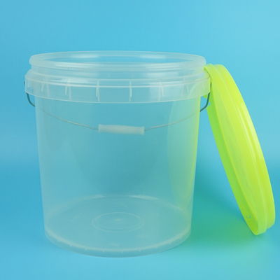 Customizable Durable Transparent Plastic Bucket T/T Payment IML Thermal Transfer Printing