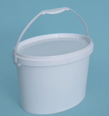PP / HDPE Material Oval Plastic Bucket with IML Printing Or Screen Printing