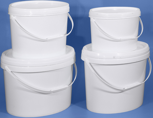 Food Grade Oval Plastic Storage Bucket with Woven Bag PE Bag Packaging