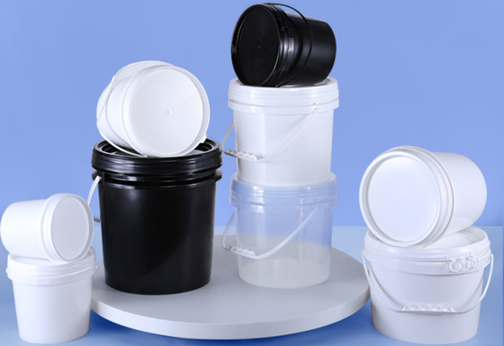 PP/HDPE Plastic Storage Bucket For Food Storage With Printing IML