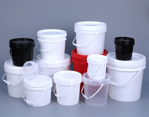 Reusable Round Shape Food Grade White Buckets 1-5L Eco-friendly and Durable