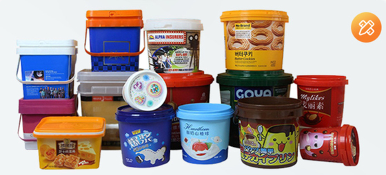 PP/HDPE White Plastic Food Storage Bucket
