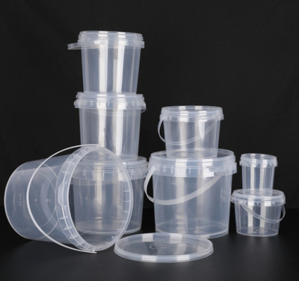 Bucket Shaped Plastic Food Container With CAS/FDA/SGS/ISO9001 Certification