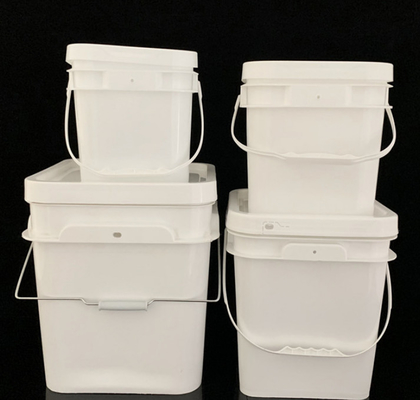 Handle Included White Square Plastic Vessel for Enhanced Functionality