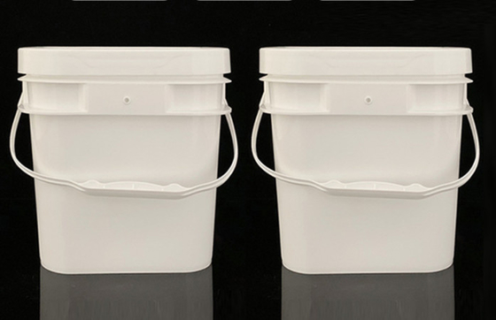 Handle Included White Square Plastic Vessel for Enhanced Functionality