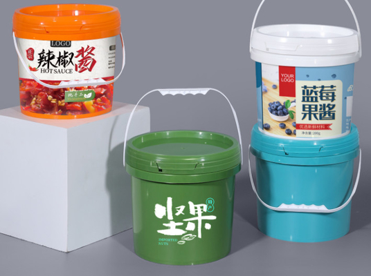 Practical Plastic Storage Bucket / Food Grade Bucket with Handle