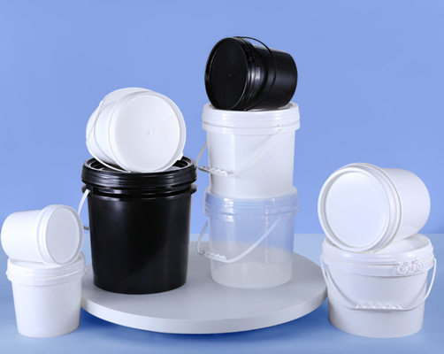 Reusable UV Resistant White Round Food Grade Bucket / Food Grade Pail with Lids