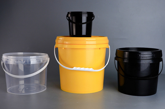 Durable Circular Plastic Bucket with Screen Printing Technology