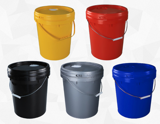 Snap On Lid Plastic Five Gallon Buckets UV Resistant For Industrial Applications
