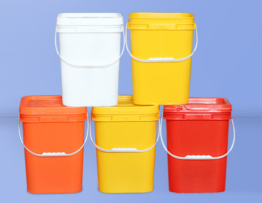 Impact Resistance Square Plastic Bucket Food Grade With Handle