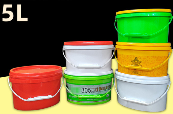 Fruit Oval Shaped Plastic Bucket with Thermal Transfer and Screen Printing