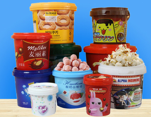 Food Storage Plastic Food Pail BPA free Stackable with Lid