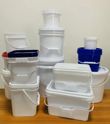 Stackable Clear Plastic Five Gallon Buckets Convenient Storage Solution